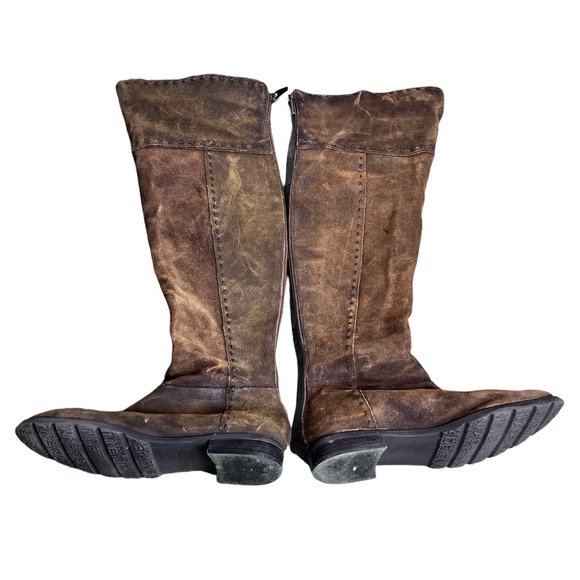 Adrienne Vittadini  Brown Suede Knee High Boots Size 10 - Picture 1 of 7